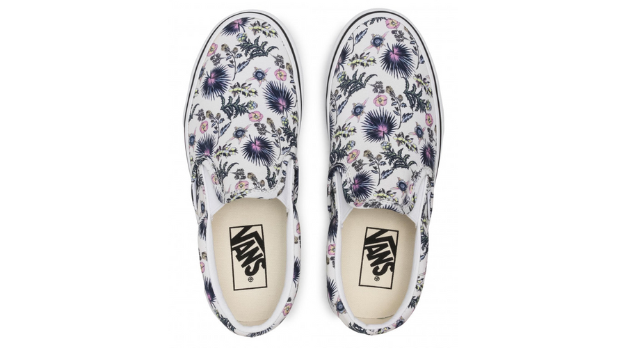 Vintage slip on vans on sale floral